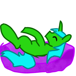 Size: 640x640 | Tagged: safe, artist:joeydr, imported from derpibooru, oc, oc only, oc:green byte, pony, unicorn, horn, male, simple background, sleeping, solo, stallion, transparent background