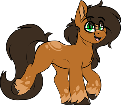 Size: 1752x1520 | Tagged: safe, artist:notetaker, imported from derpibooru, oc, oc only, oc:notetaker, earth pony, pony, glasses, redesign, simple background, solo, transparent background