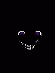 Size: 1536x2048 | Tagged: safe, alternate version, artist:enterusxrname, imported from derpibooru, twilight sparkle, alicorn, pony, black background, creepy, creepy smile, dark, edgy, evil, evil grin, grin, insanity, now you fucked up, pitch black, pixel art, simple background, smiling, solo, twilight snapple, twilight sparkle (alicorn), xk-class end-of-the-world scenario