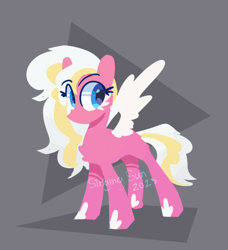 Size: 1520x1666 | Tagged: safe, artist:singingsun, imported from derpibooru, oc, oc only, pegasus, pony, abstract background, concave belly, female, simple background, slender, solo, thin, white wings, wings