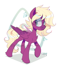 Size: 2261x2591 | Tagged: safe, artist:singingsun, imported from derpibooru, oc, oc only, pegasus, pony, abstract background, female, full body, pegasus oc, solo, wings