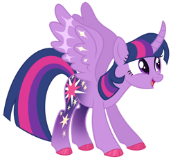 Size: 1280x1177 | Tagged: safe, artist:monochrome-sunsets, imported from derpibooru, twilight sparkle, alicorn, pony, alternate design, cloven hooves, curved horn, horn, simple background, solo, transparent background, twilight sparkle (alicorn)