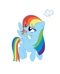 Size: 1713x2107 | Tagged: safe, artist:xinjinjumin293104353261, imported from derpibooru, rainbow dash, fiction:empire of friendship, redesign, simple background, solo, white background