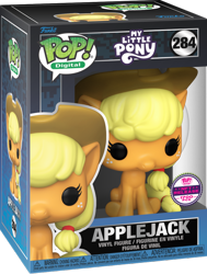 Size: 604x797 | Tagged: safe, imported from derpibooru, applejack, earth pony, funko, funko pop!, merchandise, nft, solo, toy