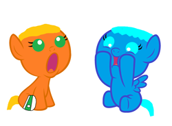 Size: 2472x1816 | Tagged: safe, artist:memeartboi, imported from derpibooru, earth pony, pegasus, pony, baby, baby pony, brothers, bubble, clothes, colt, darwin watterson, family, foal, funny face, gumball watterson, happy, male, open mouth, ponified, sibling, sibling bonding, sibling love, siblings, simple background, small wings, socks, surprised, the amazing world of gumball, tiny, tiny foal, tiny ponies, toy, white background, wings