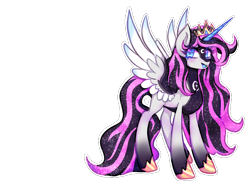Size: 960x719 | Tagged: safe, artist:natures_love, imported from derpibooru, oc, oc only, alicorn, pony, alicorn oc, concave belly, female, horn, mare, simple background, slender, solo, thin, transparent background, wings
