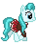 Size: 74x90 | Tagged: safe, artist:jaye, imported from derpibooru, lighthoof, earth pony, pony, animated, cheerleader, cheerleader outfit, clothes, desktop ponies, digital art, female, mare, pixel art, simple background, solo, sprite, transparent background, trotting