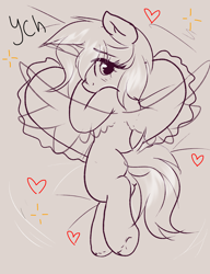 Size: 2000x2600 | Tagged: safe, imported from derpibooru, oc, pony, any race, butt, commission, cute, horn, pillow, plot, underhoof, unshorn fetlocks, ych result