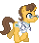Size: 80x88 | Tagged: safe, artist:botchan-mlp, imported from derpibooru, doctor horse, doctor stable, pony, unicorn, animated, clothes, desktop ponies, glasses, horn, male, pixel art, shirt, simple background, solo, sprite, stallion, transparent background, trotting