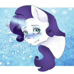 Size: 2449x2449 | Tagged: safe, artist:majesticwhalequeen, imported from derpibooru, rarity, pony, bust, portrait, solo