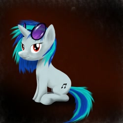Size: 800x800 | Tagged: safe, artist:tres-apples, imported from derpibooru, dj pon-3, vinyl scratch, unicorn, female, glasses, horn, solo, solo female