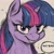 Size: 1536x1536 | Tagged: safe, twilight sparkle, unicorn, ai content, ai generated, evil grin, g4, generator:google gemini, grin, manga style, prompter:enterusxrname, smiling, solo, twilight snapple, unicorn twilight