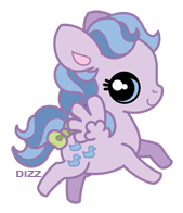 Size: 169x196 | Tagged: safe, artist:dizziness, imported from derpibooru, sprinkles (g1), pegasus, pony, 2010, bow, chibi, colored pinnae, cute, dizziness's chibi ponies, female, flying, g1, looking at you, mare, outline, simple background, solo, spread wings, tail, tail bow, transparent background, wings