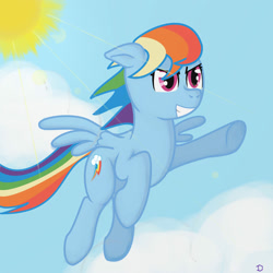 Size: 2000x2000 | Tagged: safe, imported from derpibooru, rainbow dash, pegasus, pony, female, mare, sky, solo