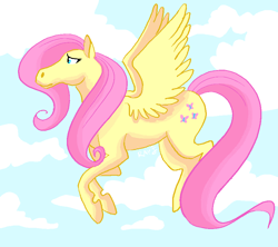 Size: 900x800 | Tagged: safe, imported from derpibooru, fluttershy, horse, pegasus, pony, cloud, cutie mark, flying, full body, sky, solo