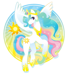 Size: 547x600 | Tagged: artist needed, source needed, safe, imported from derpibooru, princess celestia, alicorn, pony, circle, cutie mark, full body, solo, sun