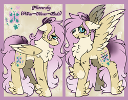 Size: 3500x2750 | Tagged: safe, artist:pegacousinceles, imported from derpibooru, fluttershy, au:war never ends, chest fluff, scar, solo