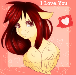 Size: 556x546 | Tagged: safe, artist:majesticwhalequeen, imported from derpibooru, oc, oc:doodle loodle, pegasus, pony, bust, female, mare, portrait, solo