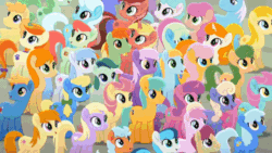 Size: 800x450 | Tagged: safe, imported from derpibooru, screencap, rainbow dash, twilight sparkle, alicorn, earth pony, pegasus, pony, unicorn, animated, colored wings, flying, hope hollow, horn, my little pony: rainbow roadtrip, unnamed character, unnamed pony, wing bling, wings