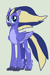 Size: 704x1064 | Tagged: safe, artist:hippogriffs-and-alicorns, imported from derpibooru, oc, oc only, unnamed oc, classical hippogriff, hippogriff, base used, blaze (coat marking), coat markings, facial markings, hippogriff oc, male, simple background, solo