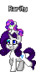 Size: 172x340 | Tagged: safe, artist:salty air, imported from derpibooru, rarity, sweetie belle, original species, plush pony, pony, unicorn, pony town, animated, blue eyes, blue eyeshadow, cute, diasweetes, duo, duo female, eyeshadow, female, green eyes, horn, makeup, mare, pink mane, plushie, purple mane, raribetes, riding, riding a pony, siblings, simple background, sisters, sisters gonna sister, transparent background, trotting, two toned mane, white coat