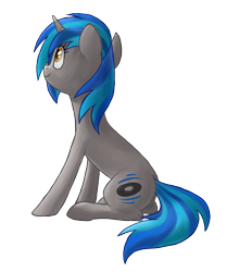 Size: 1600x1820 | Tagged: safe, artist:kaermter, imported from derpibooru, oc, oc only, oc:homage, pony, unicorn, fallout equestria, female, horn, mare, simple background, sitting, solo, transparent background