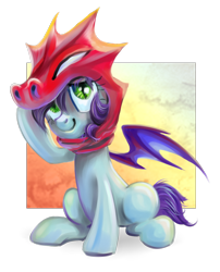 Size: 994x1229 | Tagged: safe, artist:kaermter, imported from derpibooru, oc, oc only, bat pony, pony, female, hood, mare, simple background, sitting, solo, transparent background