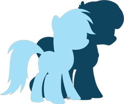 Size: 2704x2274 | Tagged: safe, artist:pure-blue-heart, imported from derpibooru, rainbow dash, oc, oc:heartfang, bat pony, bat pony oc, bat wings, female, silhouette, simple background, size comparison, transparent background, watermark, wings