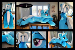Size: 6000x4000 | Tagged: safe, artist:purplenebulastudios, imported from derpibooru, trixie, pony, absurd resolution, alternate hairstyle, irl, photo, plushie, solo