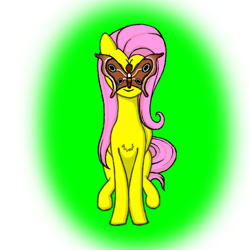 Size: 512x512 | Tagged: safe, artist:mihailunicorn, imported from derpibooru, fluttershy, butterfly, pegasus, pony, butterfly on nose, green background, insect on nose, simple background, sketch, smiling, solo