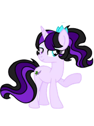 Size: 1280x1707 | Tagged: safe, artist:princessmoonlove, imported from derpibooru, oc, oc:lavandershine, oc:princess lavandershine, alicorn, pony, unicorn, eyeshadow, female, horn, makeup, mare, ponytail