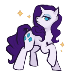 Size: 1200x1200 | Tagged: safe, artist:luckyelfart, imported from derpibooru, rarity, pony, unicorn, horn, simple background, solo, transparent background