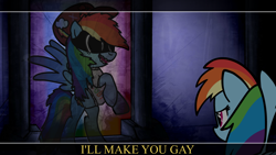 Size: 1280x720 | Tagged: safe, imported from derpibooru, rainbow dash, fnf, friday night funkin', gay, male, meme