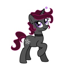 Size: 1573x1519 | Tagged: safe, artist:darbypop1, imported from derpibooru, oc, oc only, oc:salem, pony, unicorn, female, horn, mare, simple background, solo, transparent background