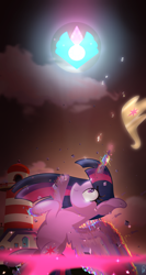 Size: 1440x2702 | Tagged: safe, artist:pelinstwinkle, imported from derpibooru, twilight sparkle, alicorn, pony, crystal, earth pony crystal, g5, pegasus crystal, solo, twilight sparkle (alicorn), unicorn crystal, unity crystals