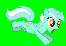 Size: 954x674 | Tagged: safe, artist:alethila, imported from derpibooru, lyra heartstrings, pony, unicorn, fighting is magic, adobe flash, cutie mark, falling, female, fighting is magic aurora, green background, horn, mare, open mouth, shocked, simple background, solo