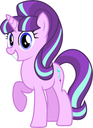 Size: 3926x5397 | Tagged: safe, artist:skele-sans, imported from derpibooru, starlight glimmer, pony, unicorn, female, horn, mare, raised hoof, s5 starlight, simple background, smiling, solo, transparent background, vector