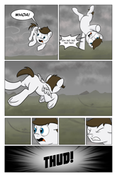 Size: 2024x3074 | Tagged: safe, artist:bruinsbrony216, imported from derpibooru, oc, oc only, pegasus, pony, comic:fallout equestria: grounded, fallout equestria, butt, comic, plot, solo