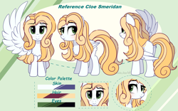 Size: 3388x2112 | Tagged: safe, artist:2pandita, imported from derpibooru, oc, oc only, oc:cloe, pegasus, pony, butt, eyebrows, female, mare, plot, reference sheet, solo, wings