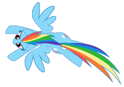 Size: 4961x3508 | Tagged: safe, artist:culu-bluebeaver, imported from derpibooru, rainbow dash, pegasus, pony, both cutie marks, female, flying, mare, overhead view, simple background, solo, spread wings, transparent background, vector, wings