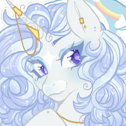 Size: 500x500 | Tagged: safe, artist:lonecrystalcat, imported from derpibooru, oc, pony, unicorn, art trade, commission, commissions open, female, horn, trade