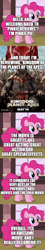 Size: 500x2777 | Tagged: safe, edit, edited screencap, imported from derpibooru, screencap, pinkie pie, comic:pinkie reviews, comic, movie review, planet of the apes, screencap comic