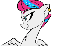 Size: 650x460 | Tagged: safe, artist:jully-park, imported from derpibooru, zipp storm, pony, g5, glitter, glitter gif, male, simple background, solo, trans male, trans zipp, transgender, white background