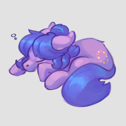 Size: 2048x2048 | Tagged: safe, artist:asheslulamoon, imported from derpibooru, oc, oc only, oc:meadows, earth pony, pony, commission, cute, eyes closed, female, floppy ears, lying down, mare, ocbetes, prone, simple background, sleeping, solo, white background, ych result