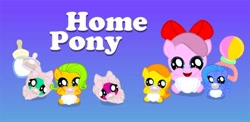 Size: 512x250 | Tagged: safe, imported from derpibooru, female, filly, foal, game, gradient background, home pony, mare