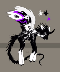 Size: 2500x3000 | Tagged: safe, artist:sivelu, imported from derpibooru, oc, oc only, alicorn, pony, abstract background, adoptable, alicorn oc, horn, reference sheet, solo, spread wings, wings
