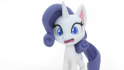 Size: 1920x1080 | Tagged: safe, imported from derpibooru, screencap, rarity, pony, unicorn, my little pony: pony life, my little pony: stop motion short, cute, horn, shocked, solo