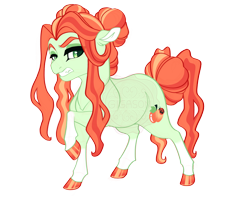 Size: 3800x3000 | Tagged: safe, artist:gigason, imported from derpibooru, oc, oc only, oc:ladybug apple, earth pony, pony, coat markings, colored hooves, colored pinnae, cute, cute little fangs, disgusted, earth pony oc, fangs, female, gradient hooves, grimace, gritted teeth, hair bun, hoof polish, magical lesbian spawn, mare, obtrusive watermark, offspring, parent:candy apples, parent:crackle cosette, raised hoof, shiny hooves, simple background, socks (coat markings), solo, tail, tail bun, teeth, transparent background, watermark