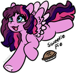 Size: 1299x1248 | Tagged: safe, artist:sexygoatgod, imported from derpibooru, oc, oc only, oc:sweetie pie, pegasus, pony, adoptable, female, magical lesbian spawn, offspring, parent:pinkie pie, parent:twilight sparkle, parents:twinkie, simple background, solo, transparent background