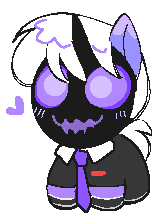 Size: 164x219 | Tagged: safe, artist:inkp0ne, imported from derpibooru, oc, oc only, oc:patchy shade, unicorn, cute, horn, necktie, solo, unicorn oc
